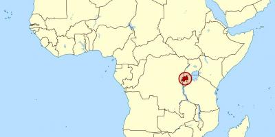 რუკა რუანდაში აფრიკაში